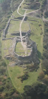 Arial view of Montgomery castle.